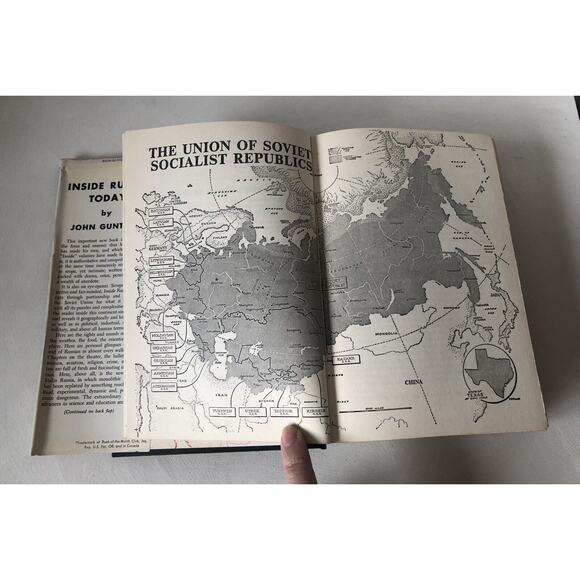 Vintage 1958 Inside Russia Today Communist USSR Stalin Khrushchev HC Dust Jacket - Picture 11 of 12